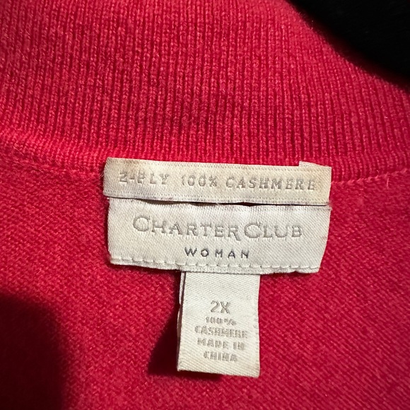 Charter Club Cashmere Sweater - Picture 2 of 2